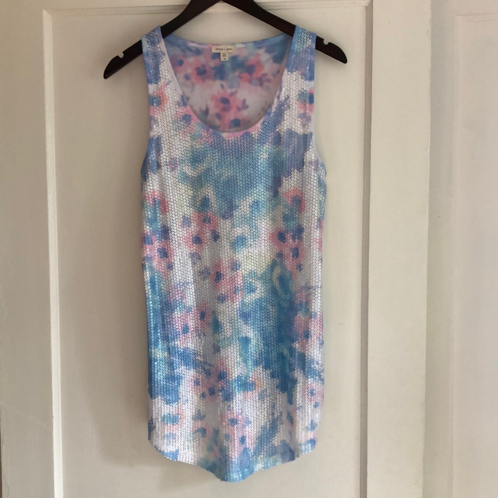 Silence + Noise Sequin Top Size Medium
